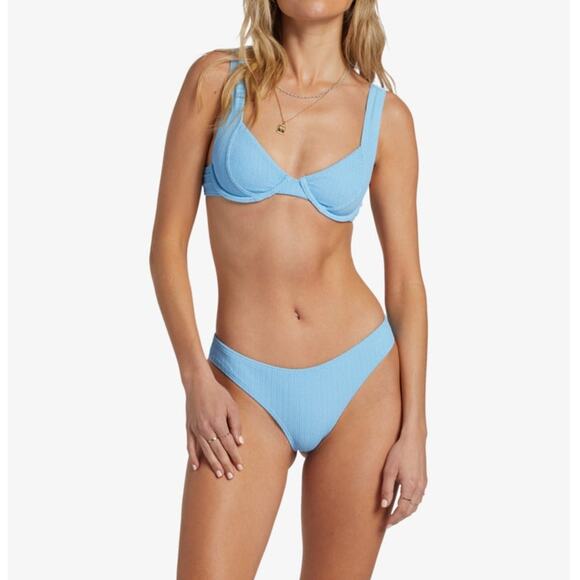 Billabong Other - NWT Billabong Sunrays Cocoa Pant Blue Bikini Bottoms Women’s Size L/12